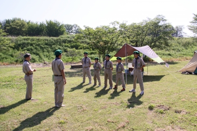 朝の点検・講評